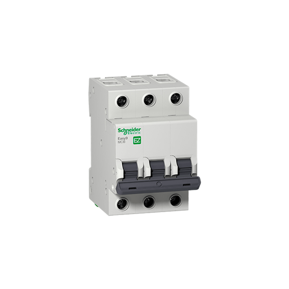 Disjuntor Tripolar Easy9 Curva C 3kA 400Vca – Schneider