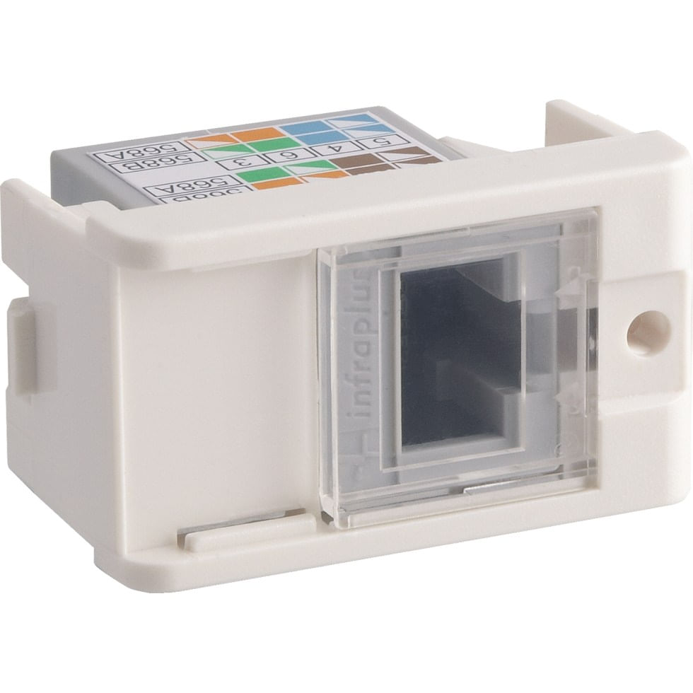 Tomada RJ45 8 Fios CAT6E Decor Branco PRM047781 – Schneider