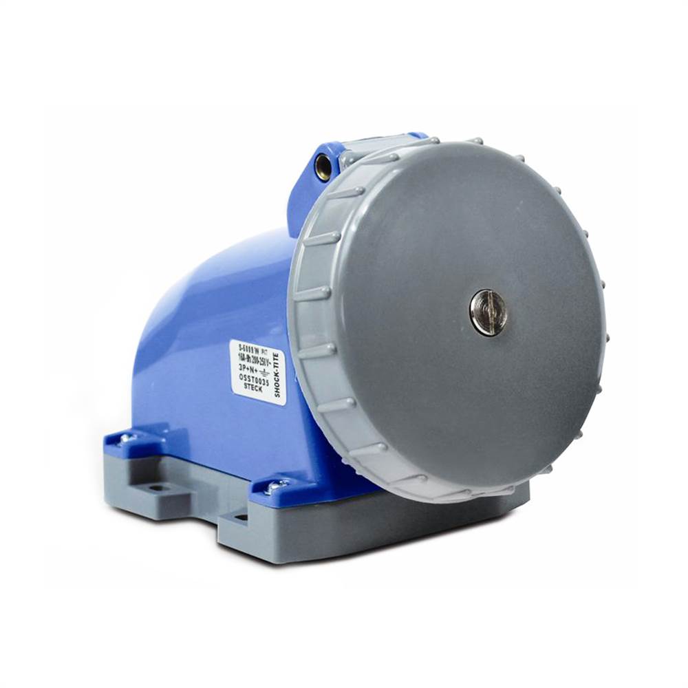 Tomada Industrial Sobrepor 16A 2P+T 220/250V IP67 9H Azul Cód