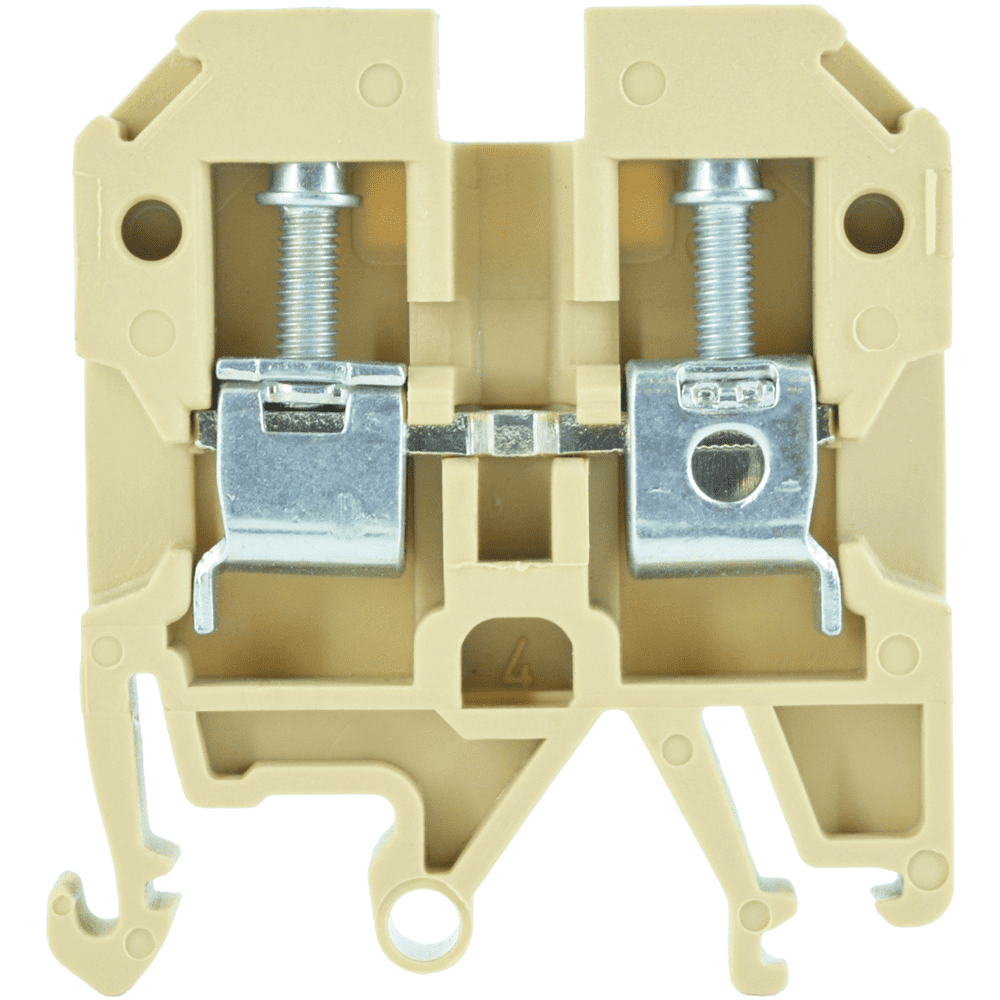 CONECTOR SAK 4MM P/TRILHO DIN SAK 4 EN BEGE C012836.0100 CONEXEL F.L ...