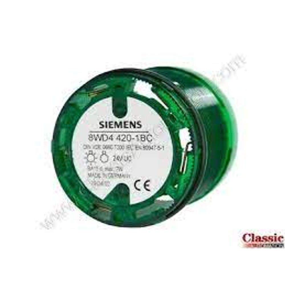 Coluna Luminosa Flash Repetido 24Vca/cc Verde 8WD4420-1BC - Siemens