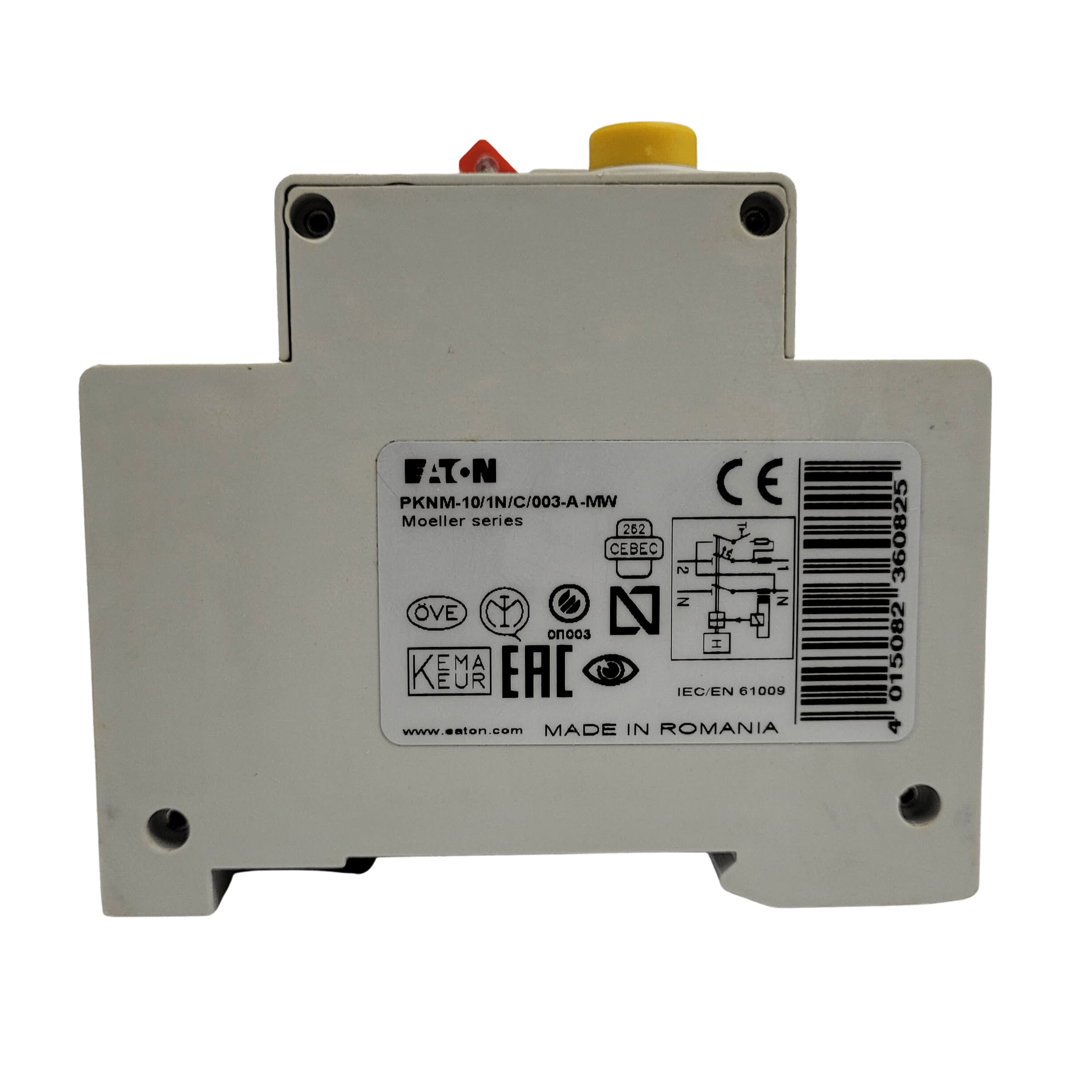 DISJUNTOR CURVA C 10A 10KA BIPOLAR 1P+N 30MA PKNM-10/1N/C/003-A