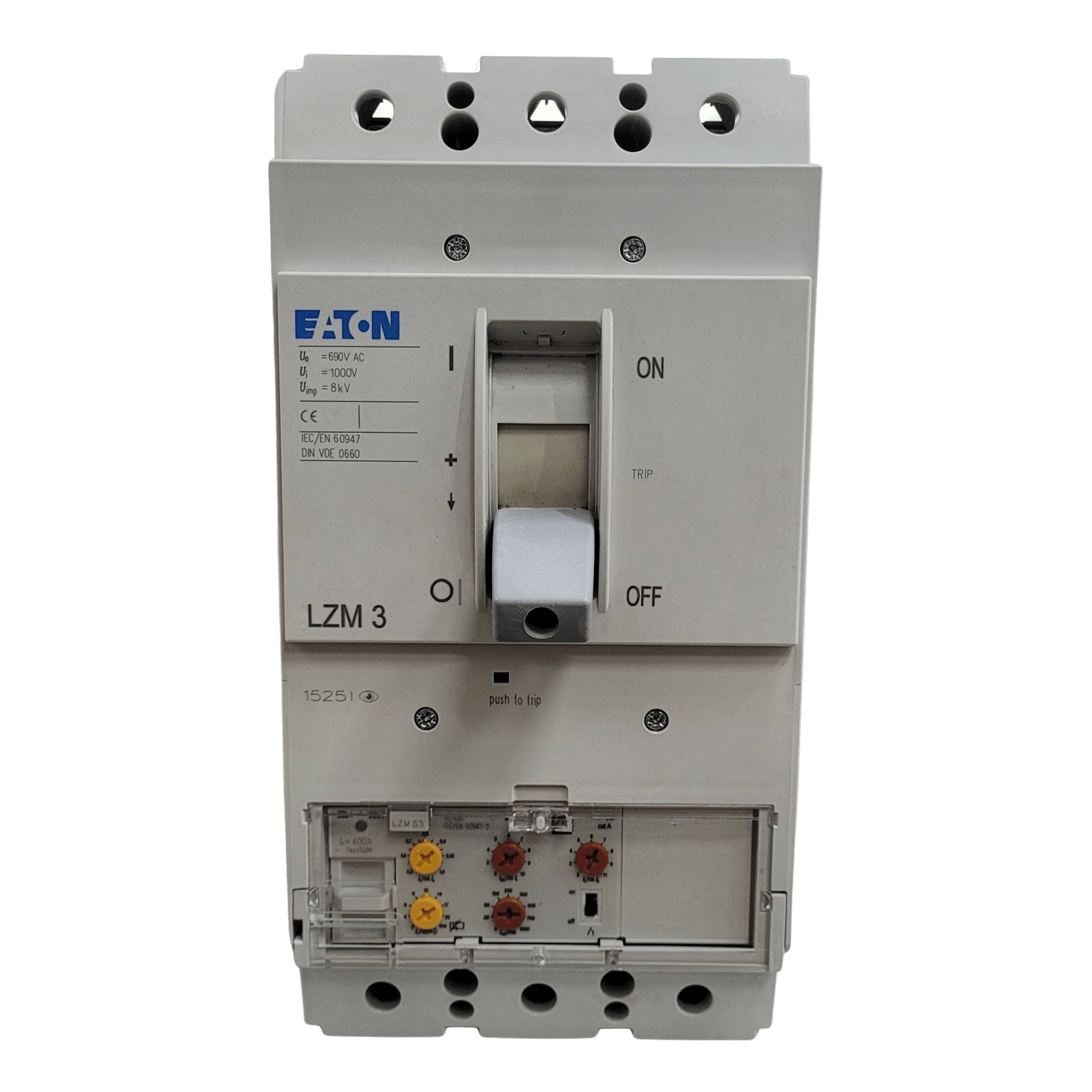 Disjuntor Caixa Moldada Tripolar LZMS3-VE400 400A 70kA 415Vca Cód