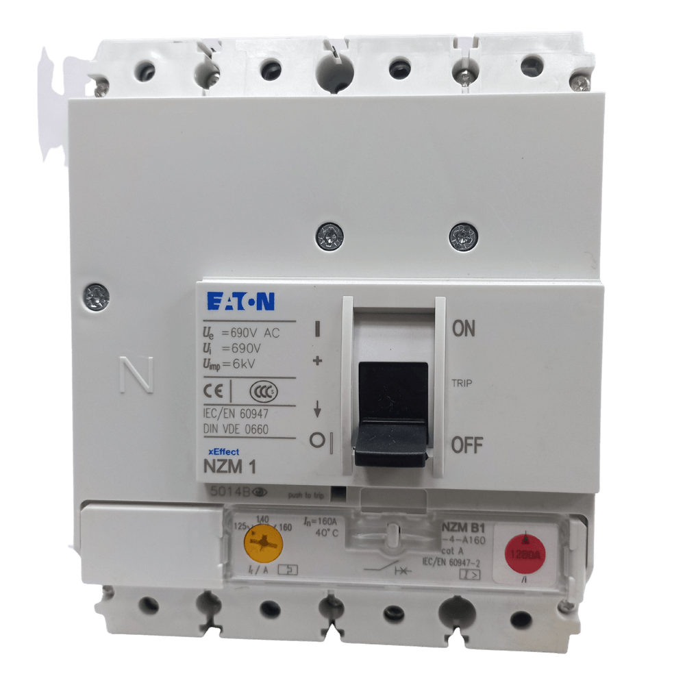 Disjuntor Caixa Moldada Tetrapolar NZMB1-4-A160 160A 25kA 440Vca
