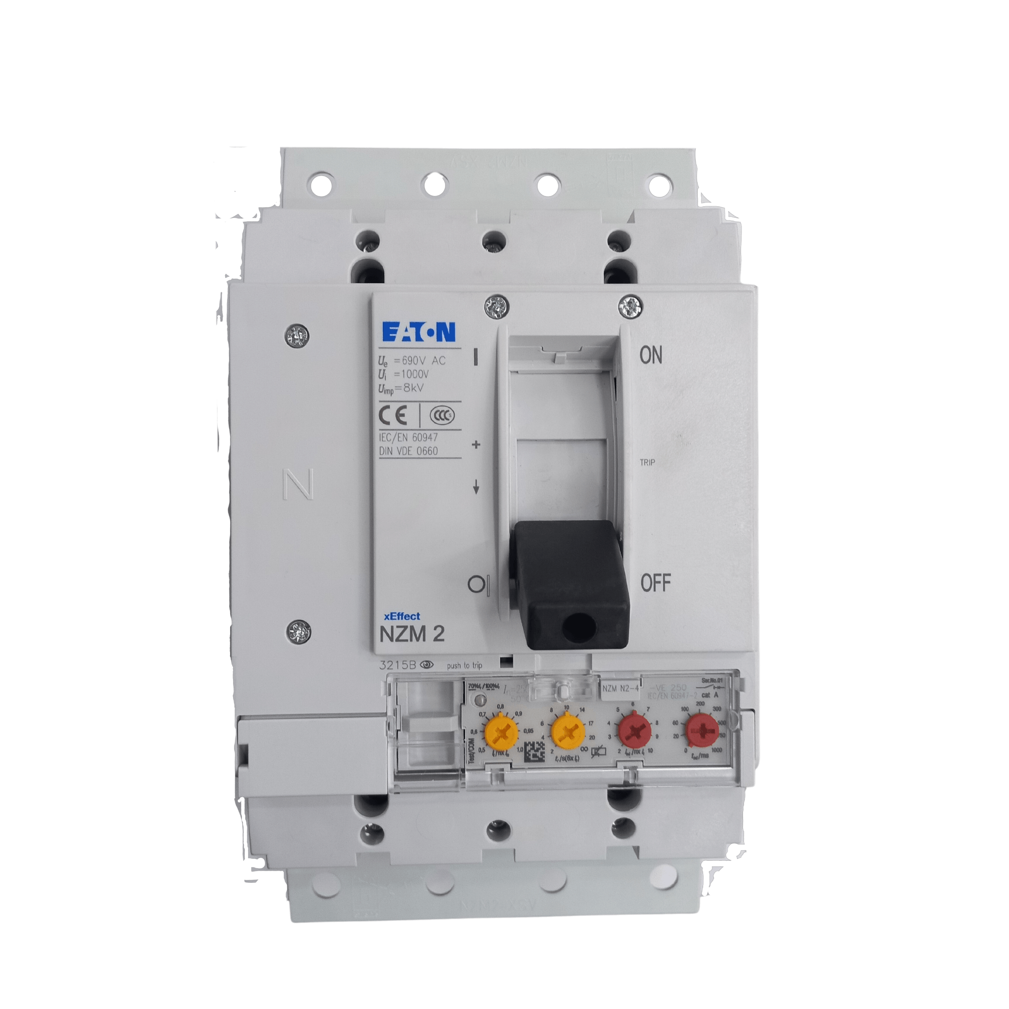 Disjuntor Caixa Moldada Tetrapolar NZMN2-4-VE250-SVE 250A 35kA