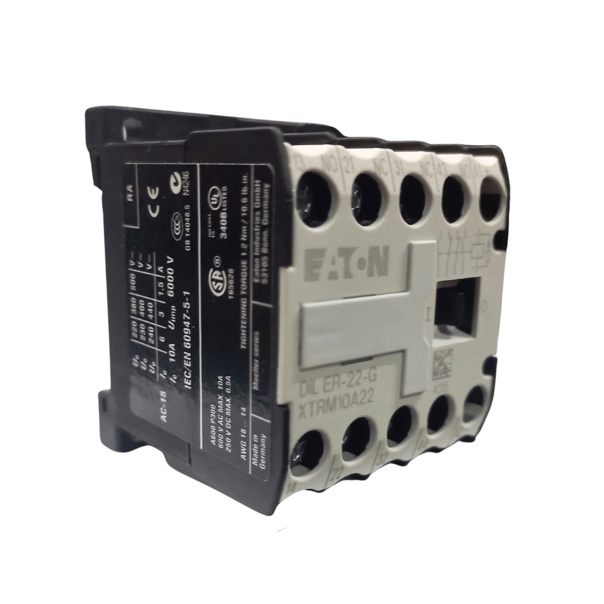 MINI CONTATOR AUX.6A.AC15 C/2 CONT.AUX.NA E 2CONT.NF/BOB.EATON COD ...