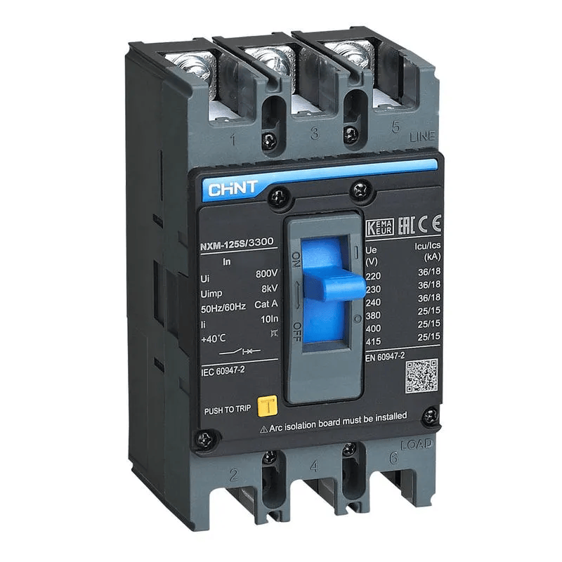 Disjuntor Caixa Moldada Tripolar NXM-125S/3300 – Chint