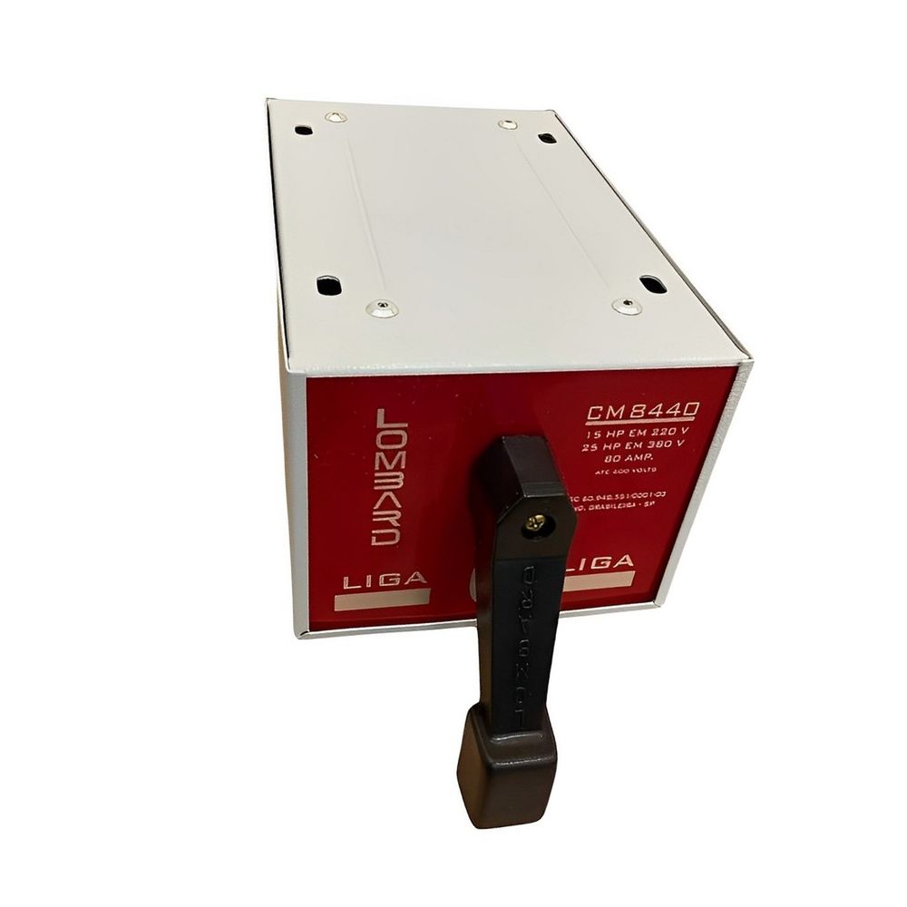 Chave Comutadora de Fase Sobrepor 15HP 80A Cód. CM8440 – Lombard