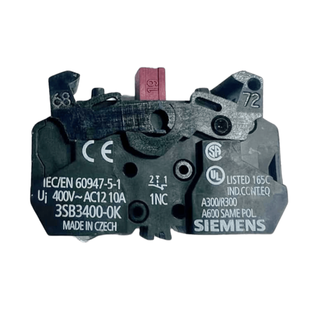 SIEMENS C3g 皮剥き4本 Elemento Fixação Pela Base 1NA Para Caixa 3SB38 Ref. 3SB3420-0B