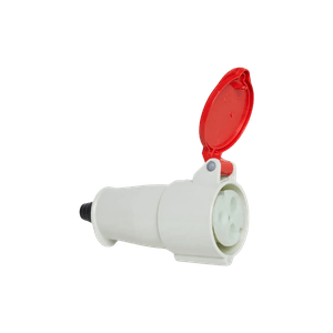 Steck-2P-T-IP44-acoplamento-Vermelho