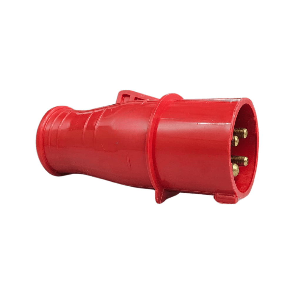 Plugue Industrial Móvel 32A 3P+T 380/440V IP44 6H Vermelho Cód