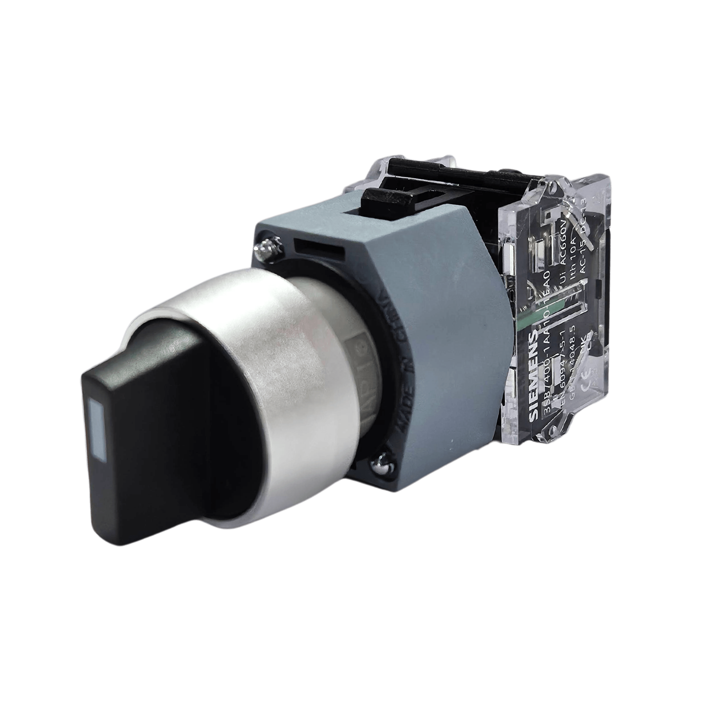 アゾリウスコントロール Botão Comutador Retentivo 3 Posições 2x60º 2x1NA Cód. 3SB7130