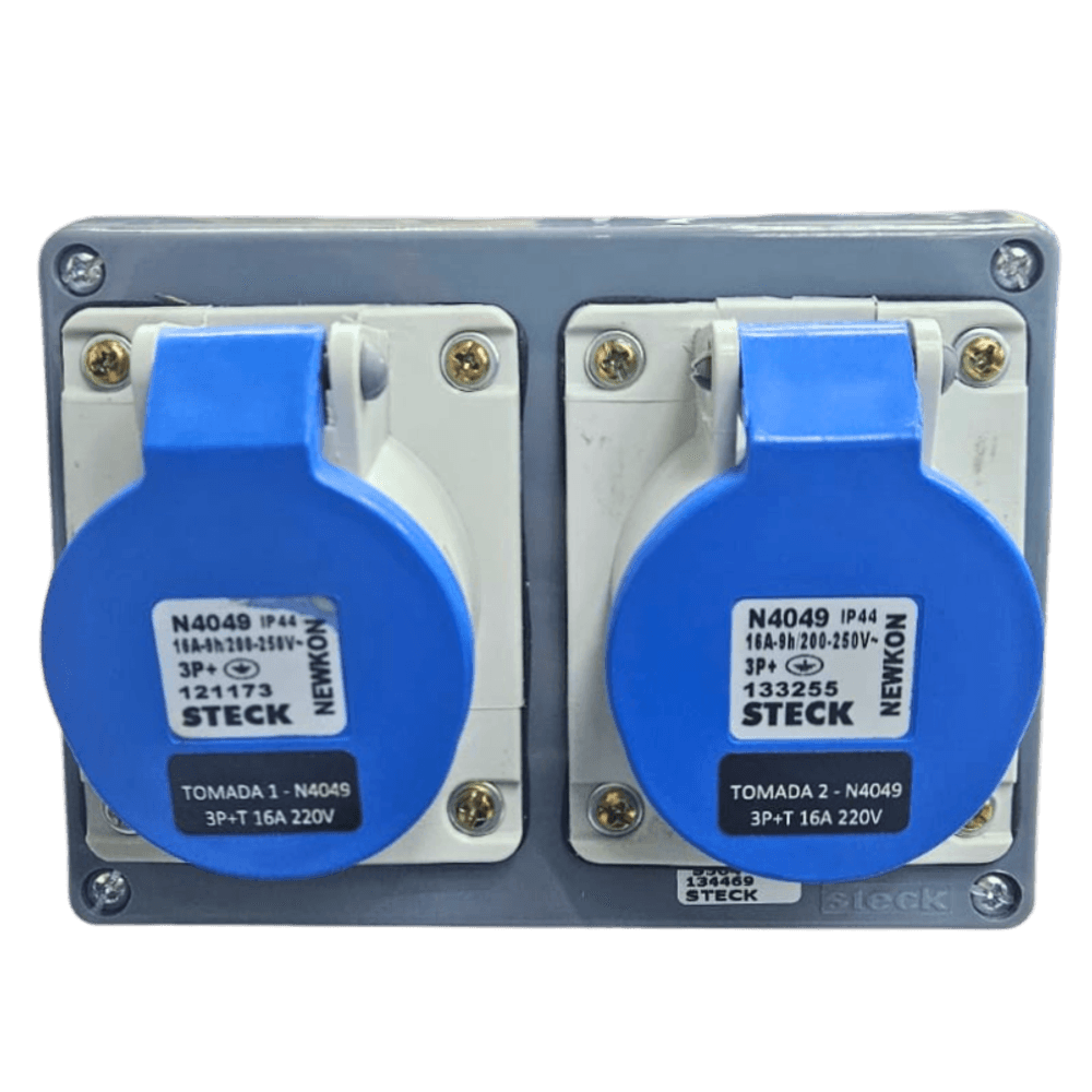 Quadro Sobrepor C/ Tomada Industrial 2xN4049 IP-44 Cód. S304129