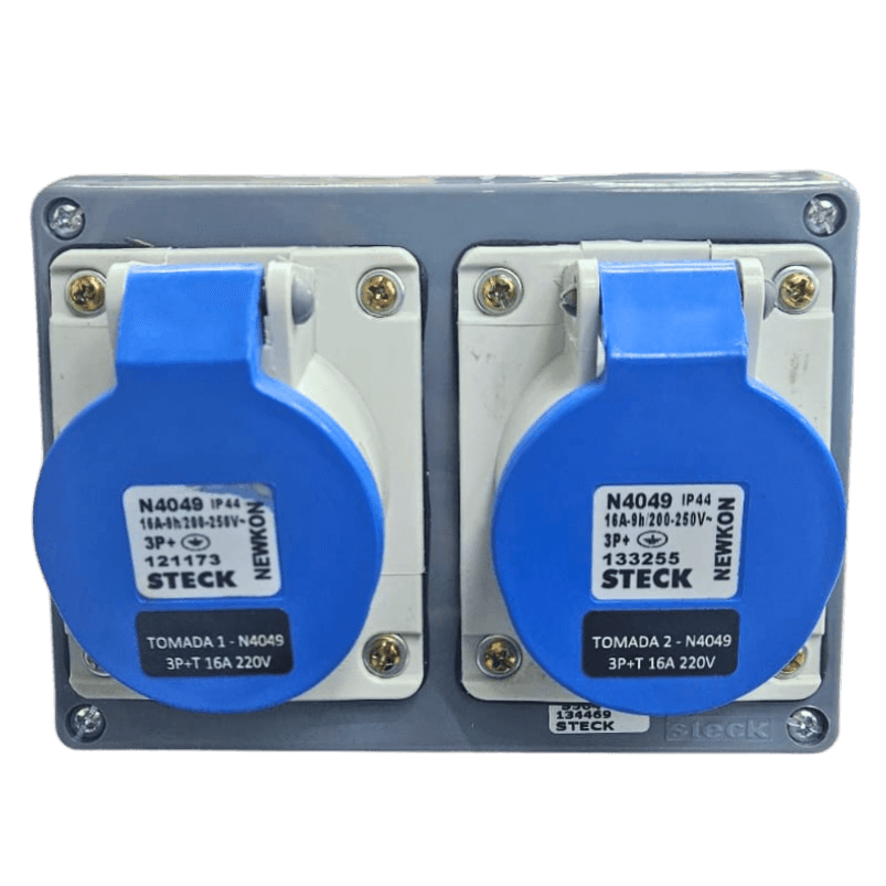 Quadro Sobrepor C/ Tomada Industrial 2xN4049 IP-44 Cód. S304129