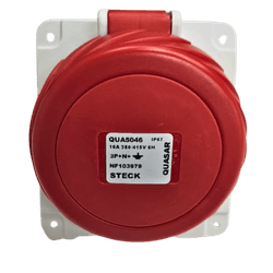 Tomada Industrial Embutir 32A 3P+N+T 200/250V IP65 9H Azul C