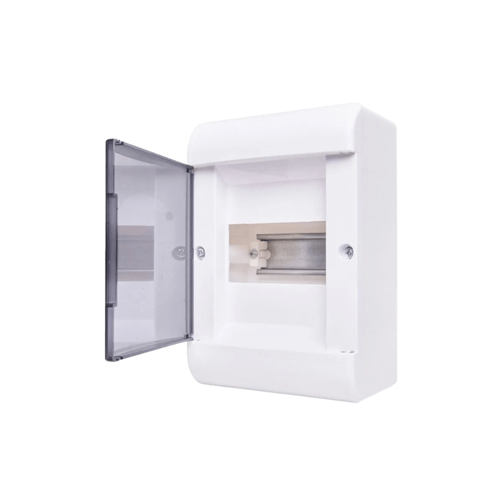 Quadro De Distribuição Sobrepor OuroBox 5 Disjuntores Porta Fumê