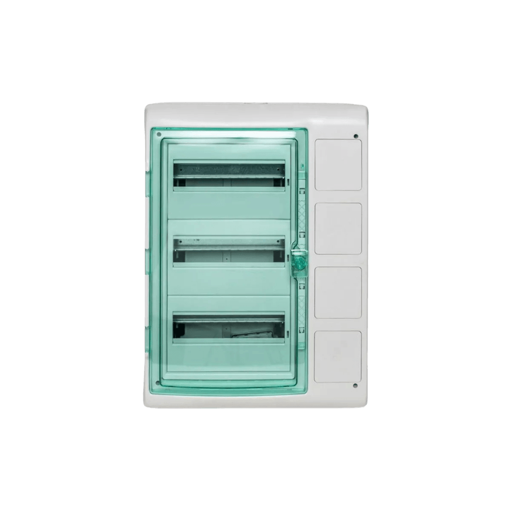 Quadro De Distribuição Sobrepor Quasar 36 Disjuntores 4 Tomadas