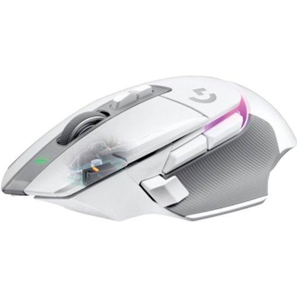 Logitech - Mouse para jogos sem fio G502 X PLUS LIGHTSPEED com sensor HERO 25K - Branco-910-006169