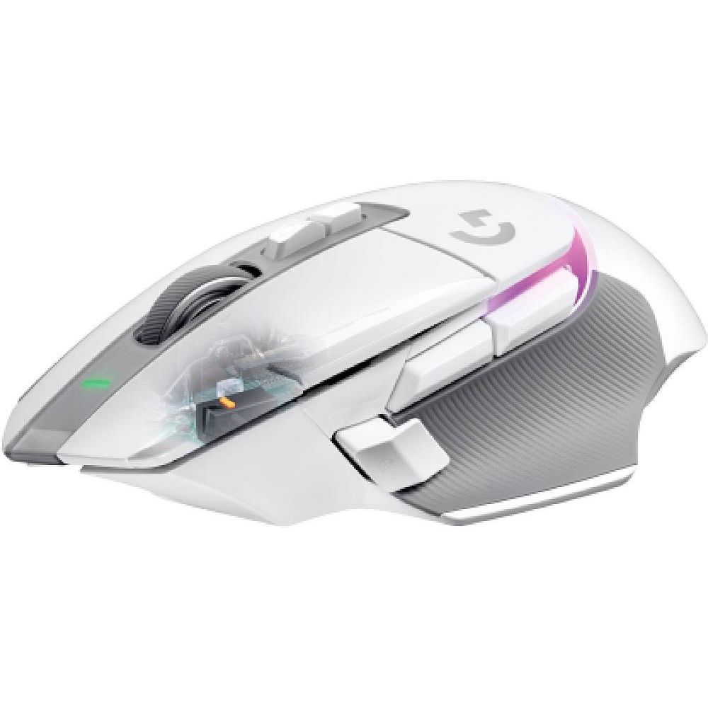 Logitech - Mouse para jogos sem fio G502 X PLUS LIGHTSPEED com sensor HERO 25K - Branco-910-006169