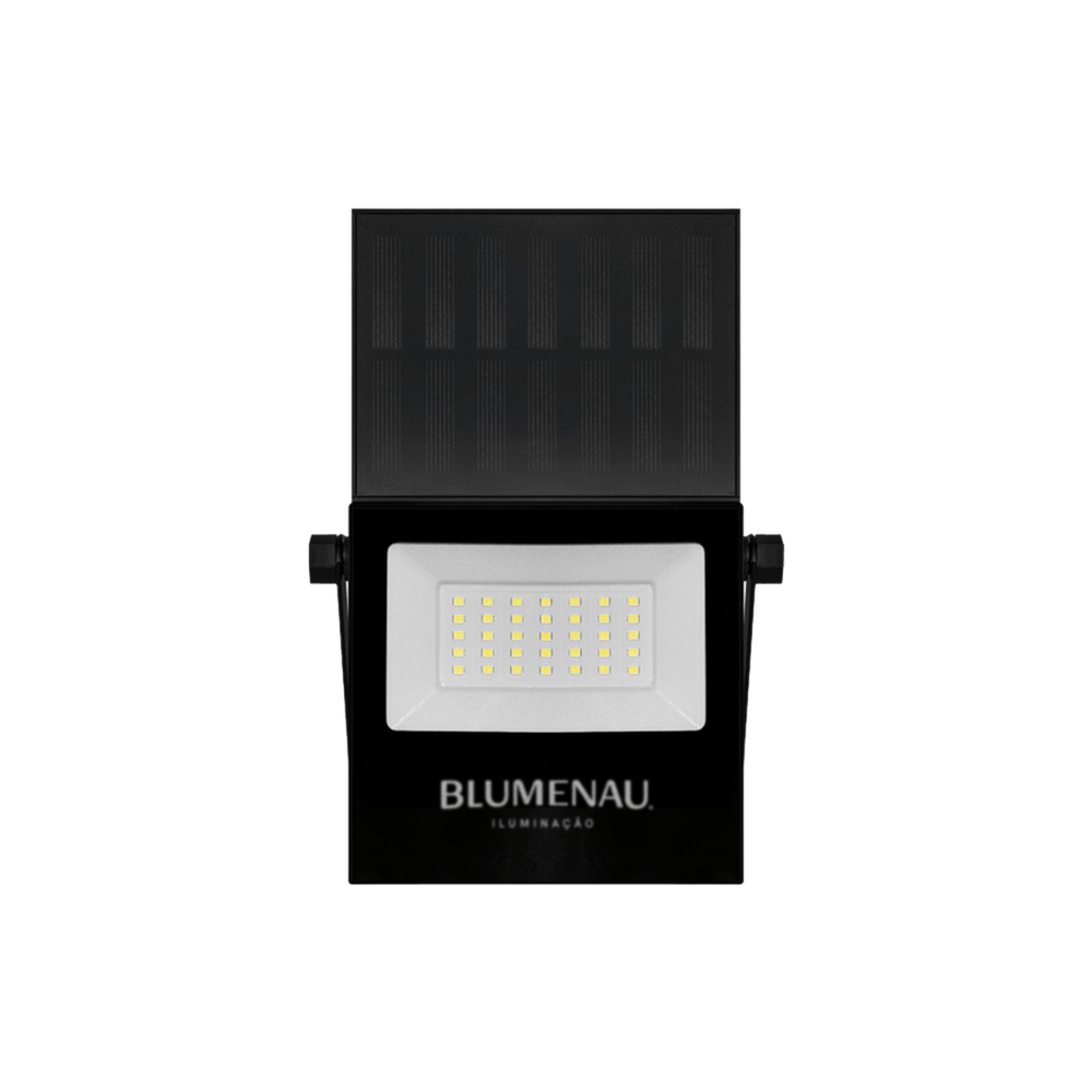 Refletor Led Play Solar 50W 6500K 1000Lms IP65 Preto C/ Controle Cód. 78506501 – Blumenau-1773671748953