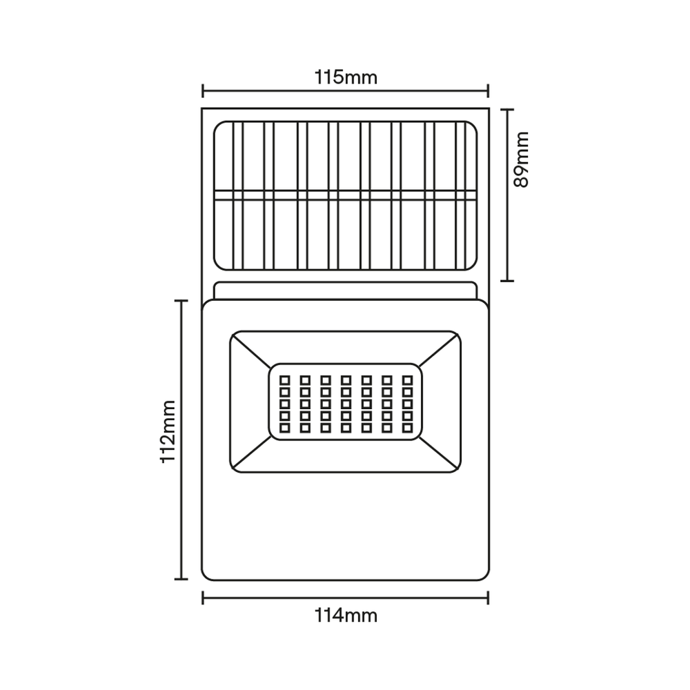 Refletor Led Play Solar 50W 6500K 1000Lms IP65 Preto C/ Controle Cód. 78506501 – Blumenau-1773671755240
