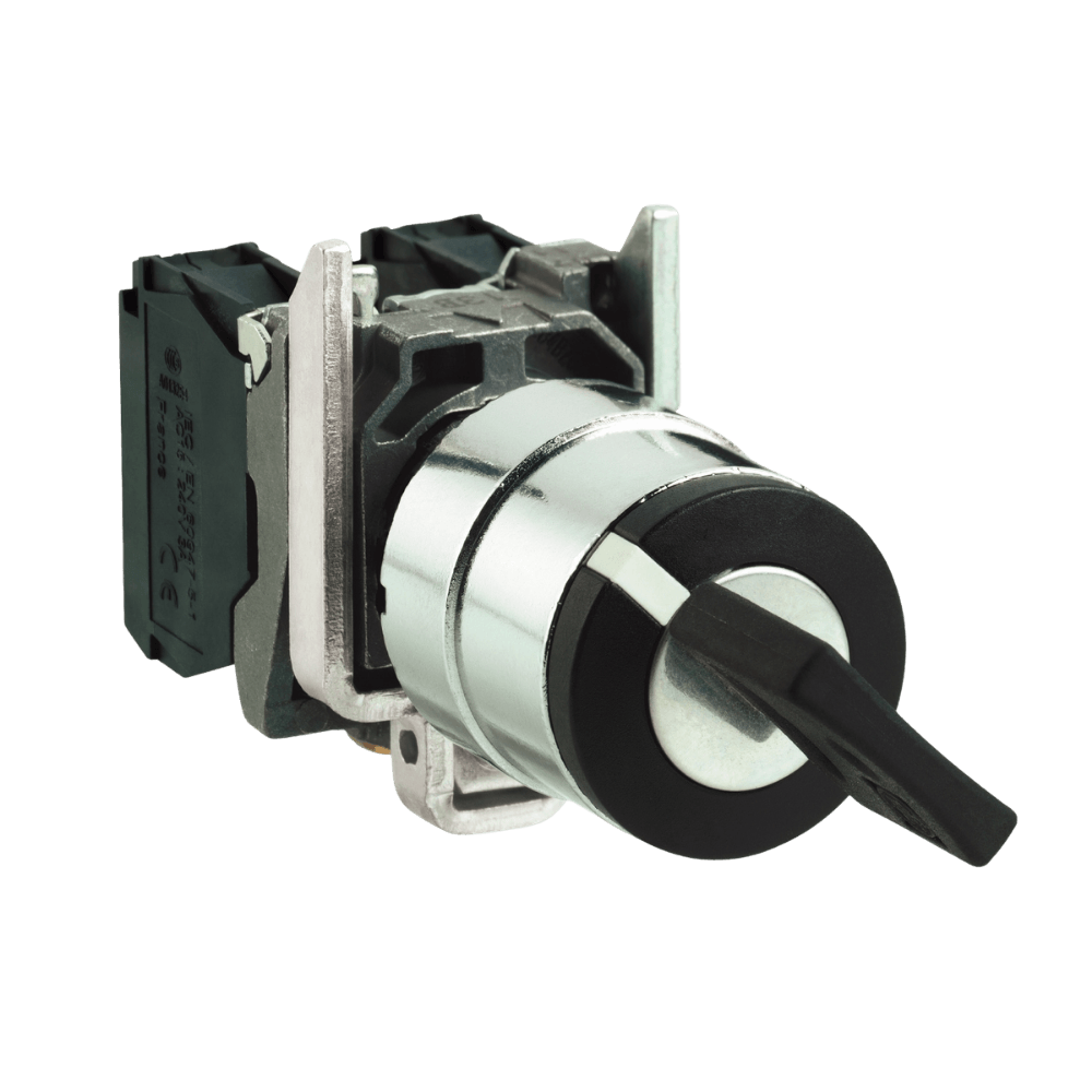 Chave Seletora Ø22mm Metálico 1NF 2 Posições Retorno C/ Chave Cód